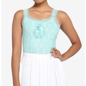 Disney The Little Mermaid Ariel Lace Tank Top, Aqua, L